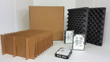 3.5" Standard Hard Disk Drives --- 20-COUNT Shipping & Storage Slotted Box Container KIT --> Multi-Kit Package Lot (PN: TSS-35NT20CT)