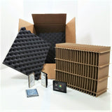 2.5" / SSD / SAS Disk Drives Hard Drives 51-57 COUNT Slotted Shipping Box / Storage / Container KIT (TSS-HDDBX25-NTSW)