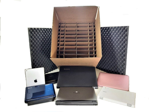 Universal Premium Laptop / Notebook / IPAD / Chromebook/ Netbook Shipping & Storage Box Protective Container Kit (FITS 10-60 UNITS PER KIT DEPENDING ON SIZE)