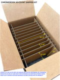 Chromebook 10-Count Laptop Shipping & Storage Box Protective Container Kit (FITS 10-20 UNITS PER KIT DEPENDING ON SIZE)