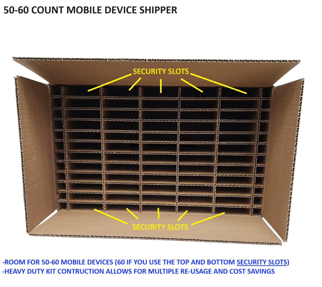 Iphone Storage Box Stackable Cell Phone Smartphone IPhone Android Mobile Device 50-COUNT Bulk Shipp ...