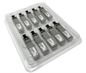 10-COUNT Universal SFP/SFP+ Transceiver Clamshell Blister Pack Storage Case