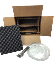 Kitchen Dish Pack Kit for up to 11" Diameter Plates Moving Shipping Box Holds 10 Dishes Safely & Securely (TSSKDP11DM10CT)