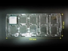 10-Count Intel Xeon E5/E7 LGA2011-3 (Socket R3), LGA2011 (Socket R) CPU Processor Tray / 52.5mm x 45.0mm Slot Size / 2 x 5 Tray Config (CASE OF 200 UNITS) / (Part Number: TSS-2015-006)