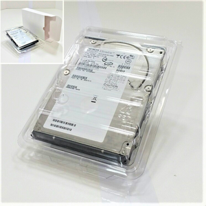 3.5" Hard Disk Drive Individual ESD Plastic Clamshell Case/Kit Container Packaging 25-300Pcs LOT (Outer White Clamshell Retail Box Sleeve Available for an Additional Charge)