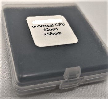 SINGLE CPU PROCESSOR CASE / 62mm x 58mm Hard Plastic Case with Foam (CASE OF 800 UNITS)
