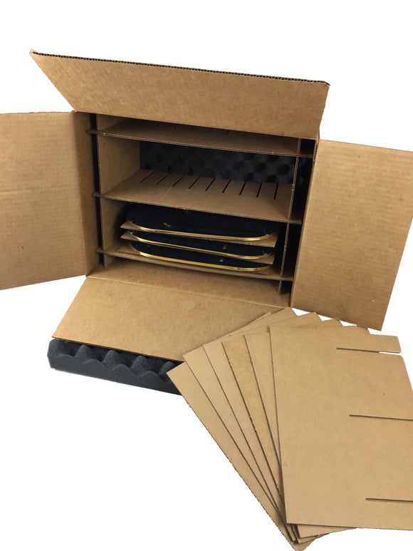 Picture Frame Shipping & Storage Box Kit - Holds 10 Picture Frames up to 13.5